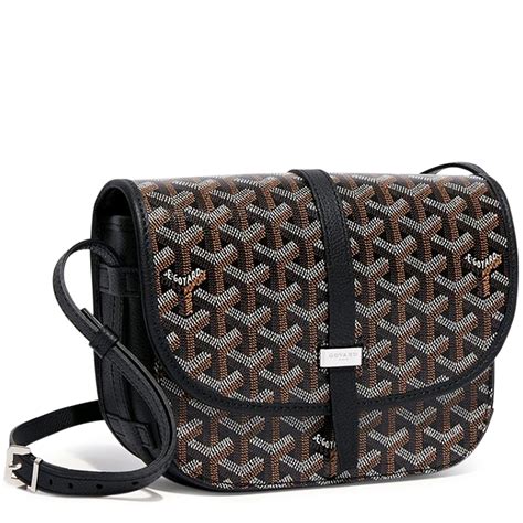 goyard messenger bag black.